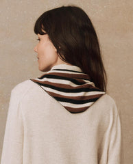 Accessories | Women The Great. The Cashmere Neckerchief. Santal Stripe