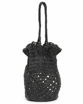 Accessories | Women The Great. The Crochet Drawstring Bag. Black