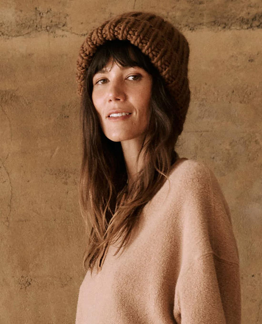 Accessories | Women The Great. The Handknit Chunky Beanie. Santal
