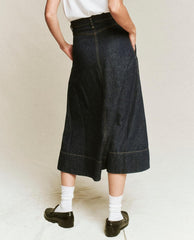Denim | Women The Great. The Field Skirt. Rinse Wash