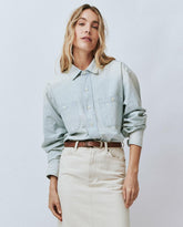 Denim | Women The Great. The Road Shirt. Riverbed Wash