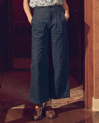 Denim | Women The Great. The Sculpted Trouser. Rinse Wash