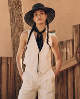 Denim | Women The Great. The Suit Vest. Natural Hemp