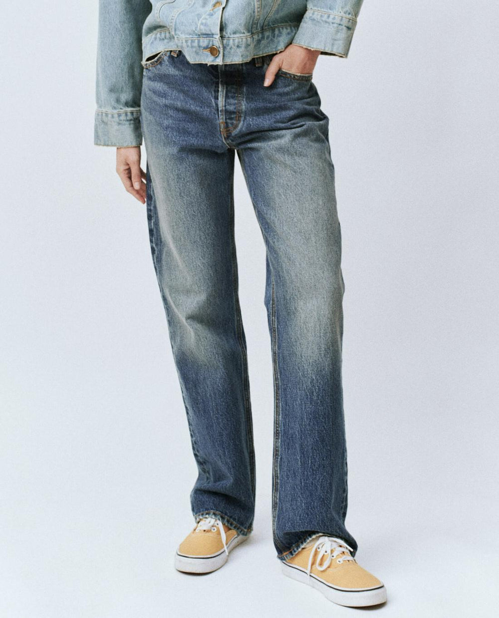 Denim | Women The Great. The Wayne Jean (30” Inseam). Montana Wash