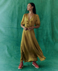 Dresses | Women The Great. The Gilded Dress. Gold Leaf