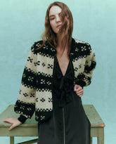 Jackets & Outerwear | Women The Great. The Plush Bomber. Black Geo