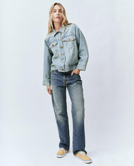 Jackets & Outerwear | Women The Great. The Slouchy Jean Jacket. Great Plains Wash