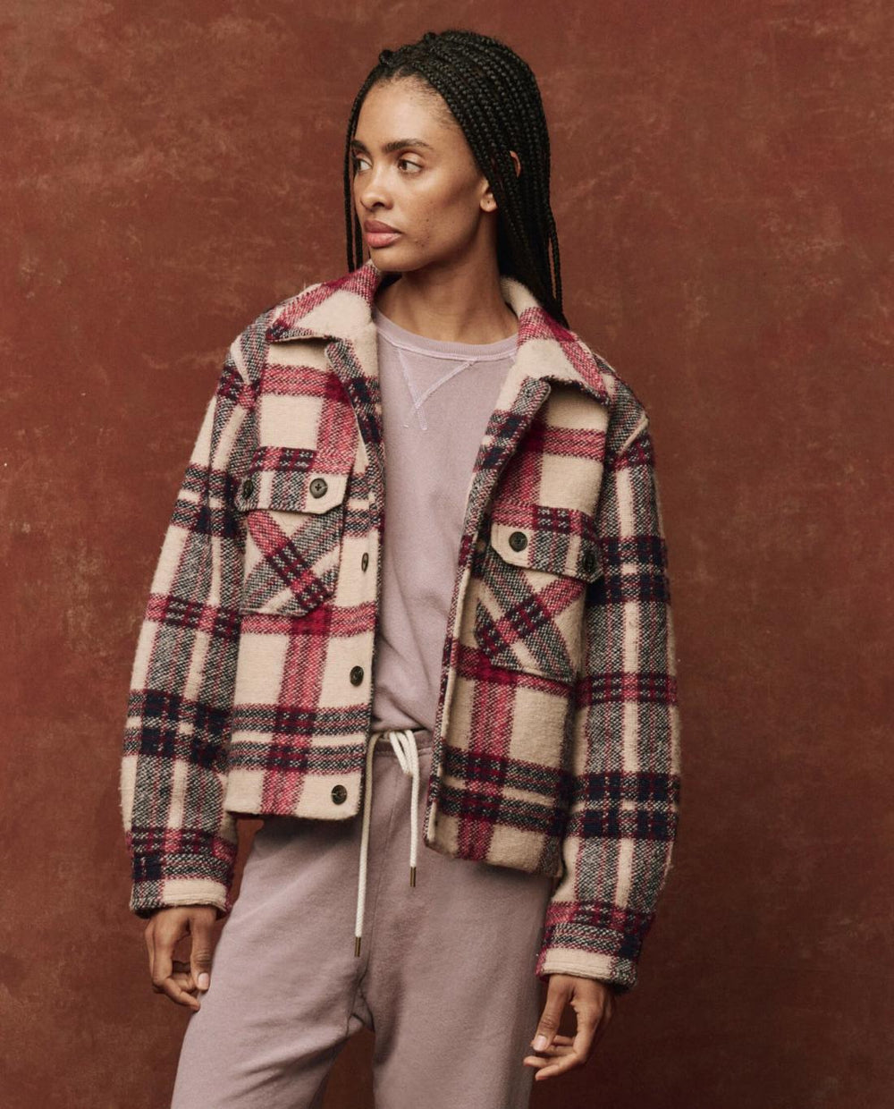Jackets & Outerwear | Women The Great. The Smith Jacket. Larkspur Plaid