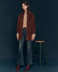 Jackets & Outerwear | Women The Great. The Suede Fringe Shirt Jacket. Cognac