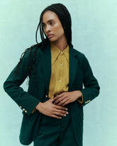 Jackets & Outerwear | Women The Great. The Tailored Blazer. Winter Pine