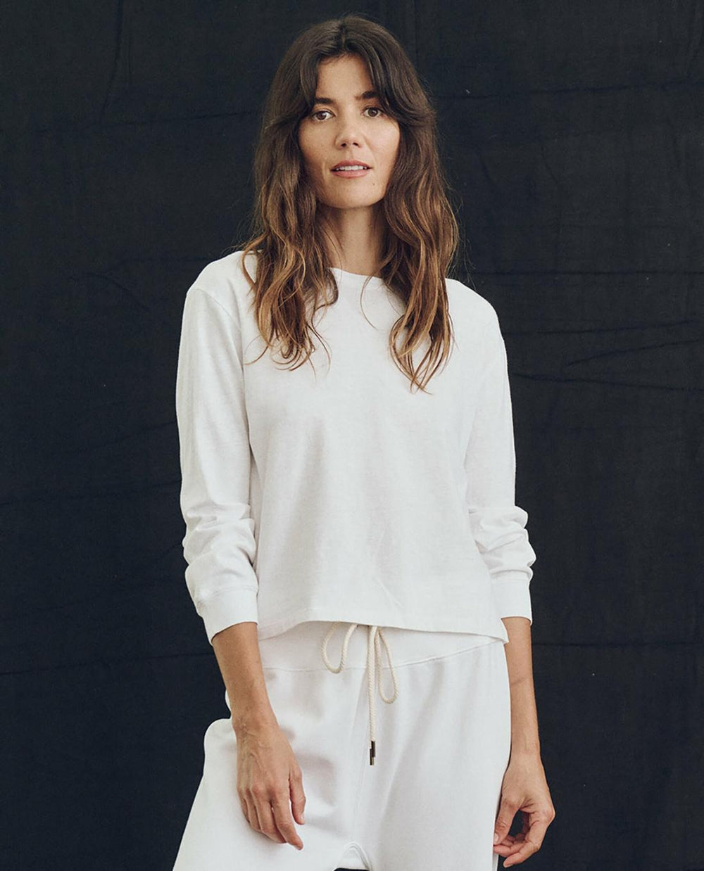 Long Sleeve Tees | Women The Great. The Campus Crew. True White