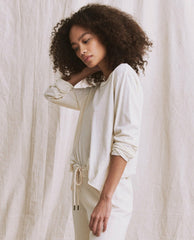 Long Sleeve Tees | Women The Great. The Long Sleeve Crop Tee. Washed White