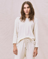 Long Sleeve Tees | Women The Great. The Long Sleeve Recycled Slim Crew. Natural