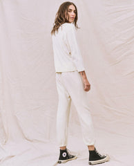 Long Sleeve Tees | Women The Great. The Long Sleeve Recycled Slim Crew. Natural