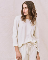 Long Sleeve Tees | Women The Great. The Long Sleeve Recycled Slim Crew. Natural