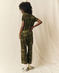 Novelty Tees & Sweats | Women The Great. The Boxy Crew. Novelty Deep Woods Camo