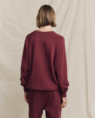 Novelty Tees & Sweats | Women The Great. The College Sweatshirt. Graphic Mulled Wine With Feliz Navidad Grap