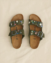 Shoes | Women The Great. Arizona Thyme Birkenstock With Paint. Thyme With Bright Multi Paint