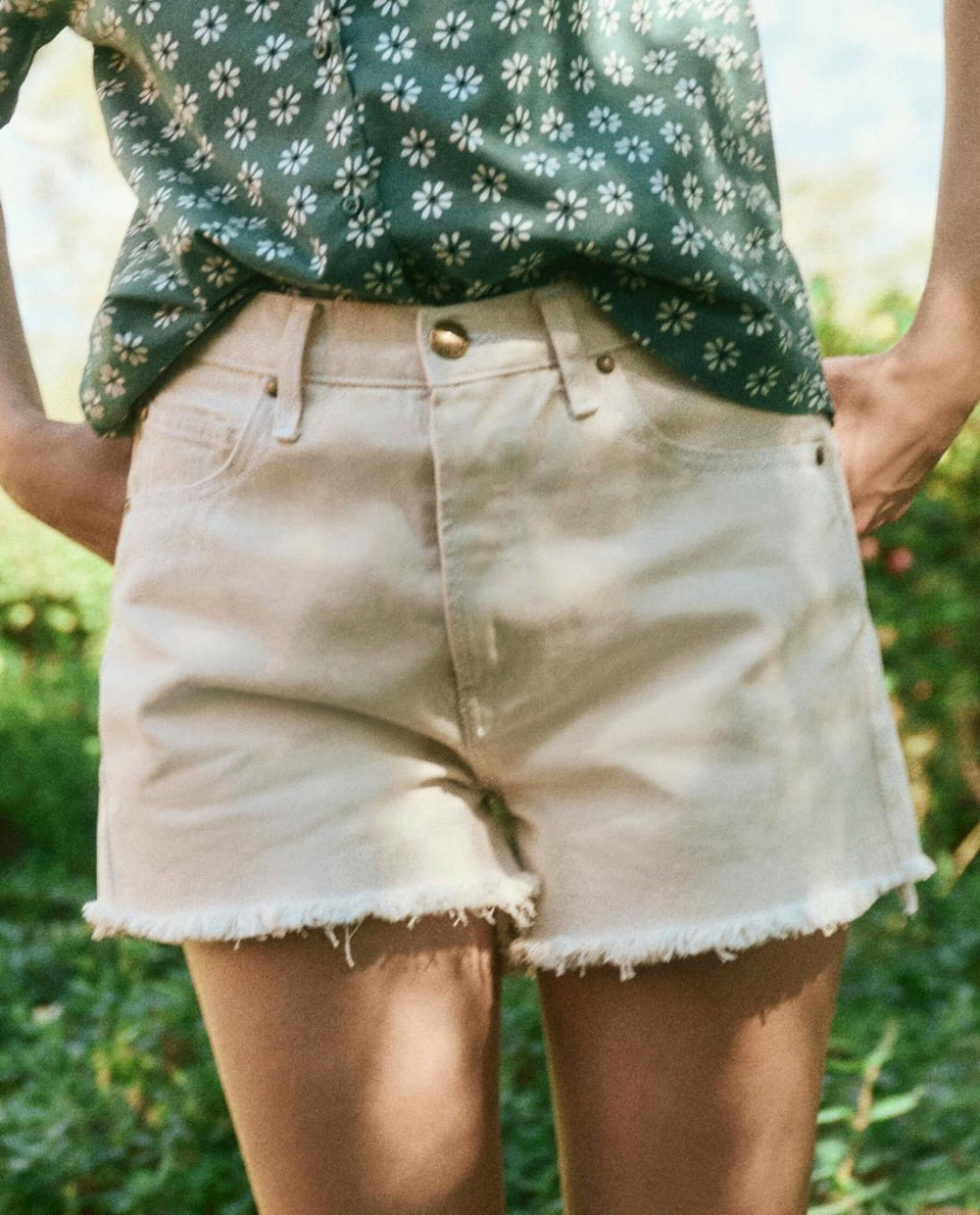 Skirts & Shorts | Women The Great. The Clark Short. Washed White
