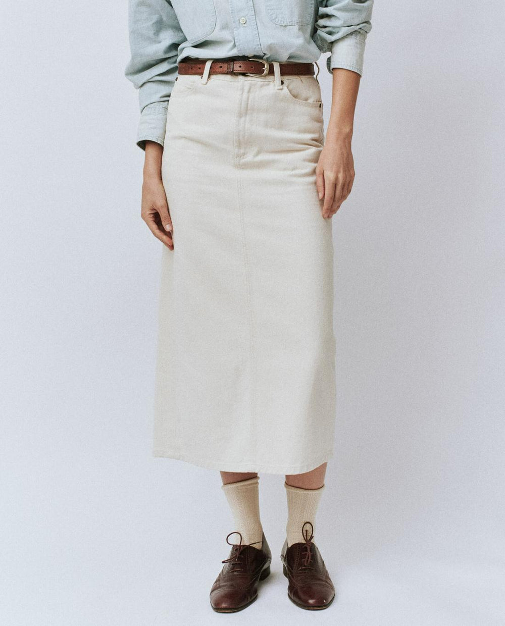 Skirts & Shorts | Women The Great. The Column Skirt. Natural