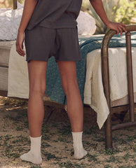 Sleep Bottoms | Women The Great. The Lounge Short. Washed Black