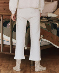 Sleep Bottoms | Women The Great. The Quilted Pajama Pant. Washed White