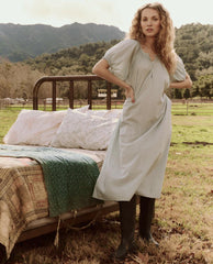 Sleep Dresses | Women The Great. The Smocked Sleep Dress. Blue Star Print