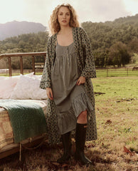 Sleep Robes | Women The Great. The Robe. Geo Medallion Print