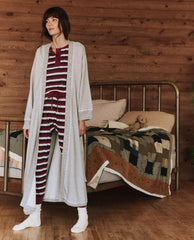 Sleep Robes | Women The Great. The Sweatshirt Robe. Heather Grey