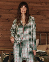 Sleep Tops | Women The Great. The Pajama Shirt. Winter Pine Plaid