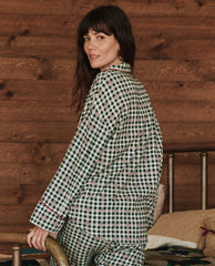 Sleep Tops | Women The Great. The Pajama Shirt. Winter Pine Plaid