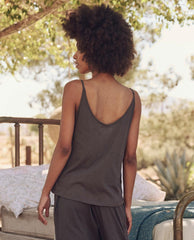 Sleep Tops | Women The Great. The Sleep Cami Tank. Washed Black