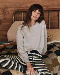 Sleep Tops | Women The Great. The Sleep Cut Off Sweatshirt. Light Heather Grey