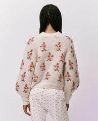 Sweaters | Women The Great. The Carousel Cardigan. White Heirloom Rose
