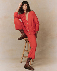 Sweaters | Women The Great. The Cashmere Varsity Cardigan. Ember