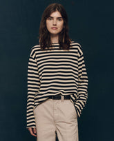 Sweaters | Women The Great. The Sailor Sweater. Black Stripe