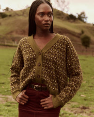 Sweaters | Women The Great. The Slouch Cardigan. Army Paisley