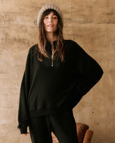 Sweaters | Women The Great. The Slouch Trail Sweatshirt. Almost Black