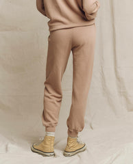 Sweatpants | Women The Great. The Cropped Sweatpant. Solid Biscotti
