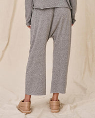 Sweatpants | Women The Great. The Jersey Crop. Heather Grey