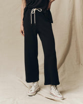 Sweatpants | Women The Great. The Lap Sweatpant. Solid Almost Black