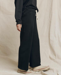 Sweatpants | Women The Great. The Lap Sweatpant. Solid Almost Black