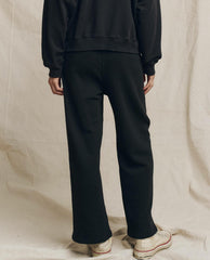 Sweatpants | Women The Great. The Lap Sweatpant. Solid Almost Black