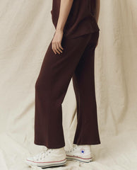 Sweatpants | Women The Great. The Lap Sweatpant. Solid Toasted Walnut