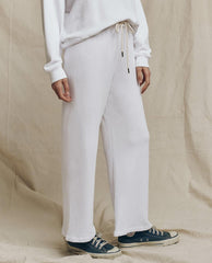 Sweatpants | Women The Great. The Lap Sweatpant. Solid True White