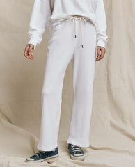 Sweatpants | Women The Great. The Lap Sweatpant. Solid True White