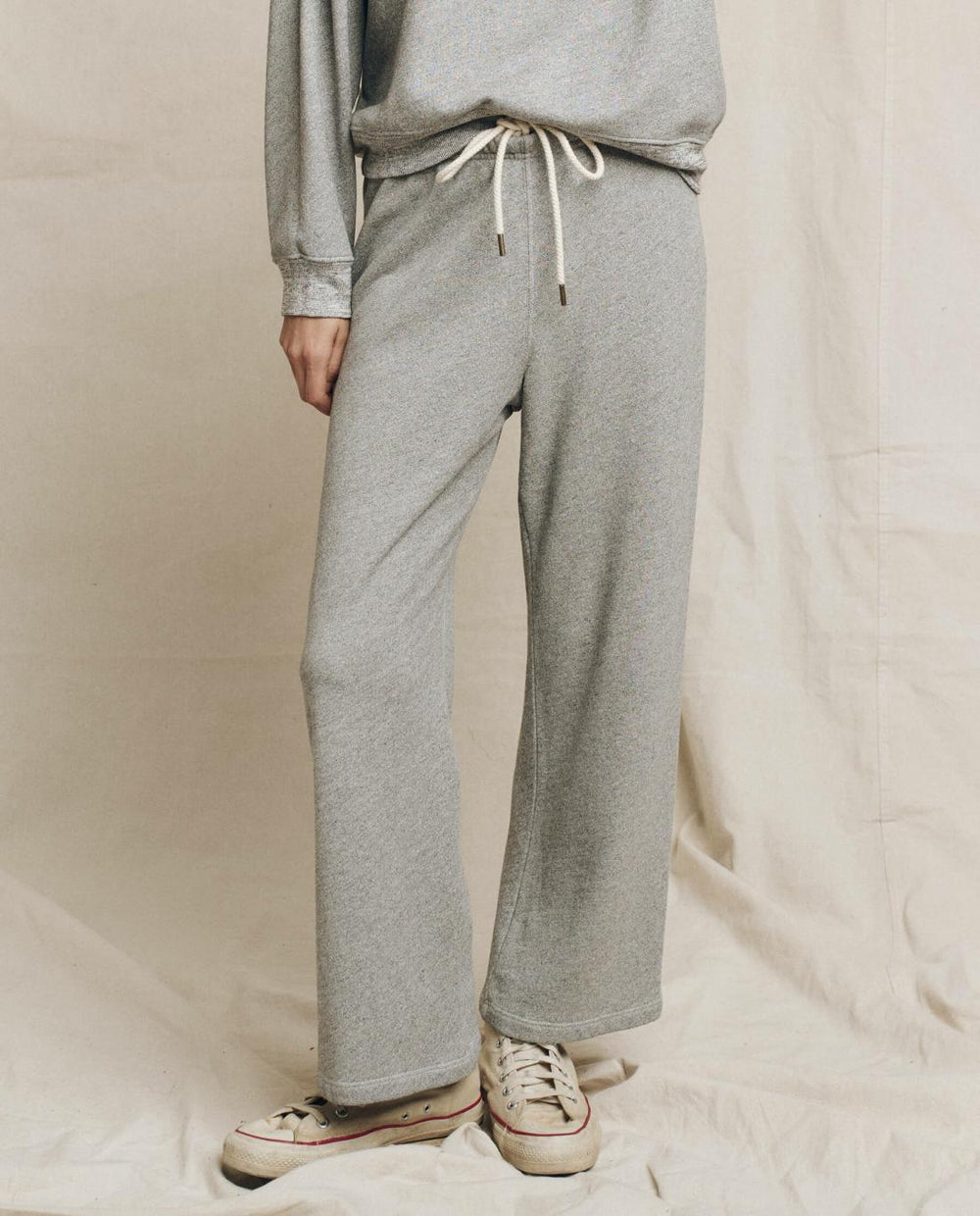 Sweatpants | Women The Great. The Lap Sweatpant. Solid Varsity Grey