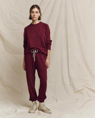 Sweatpants | Women The Great. The Stadium Sweatpant. Solid Plum