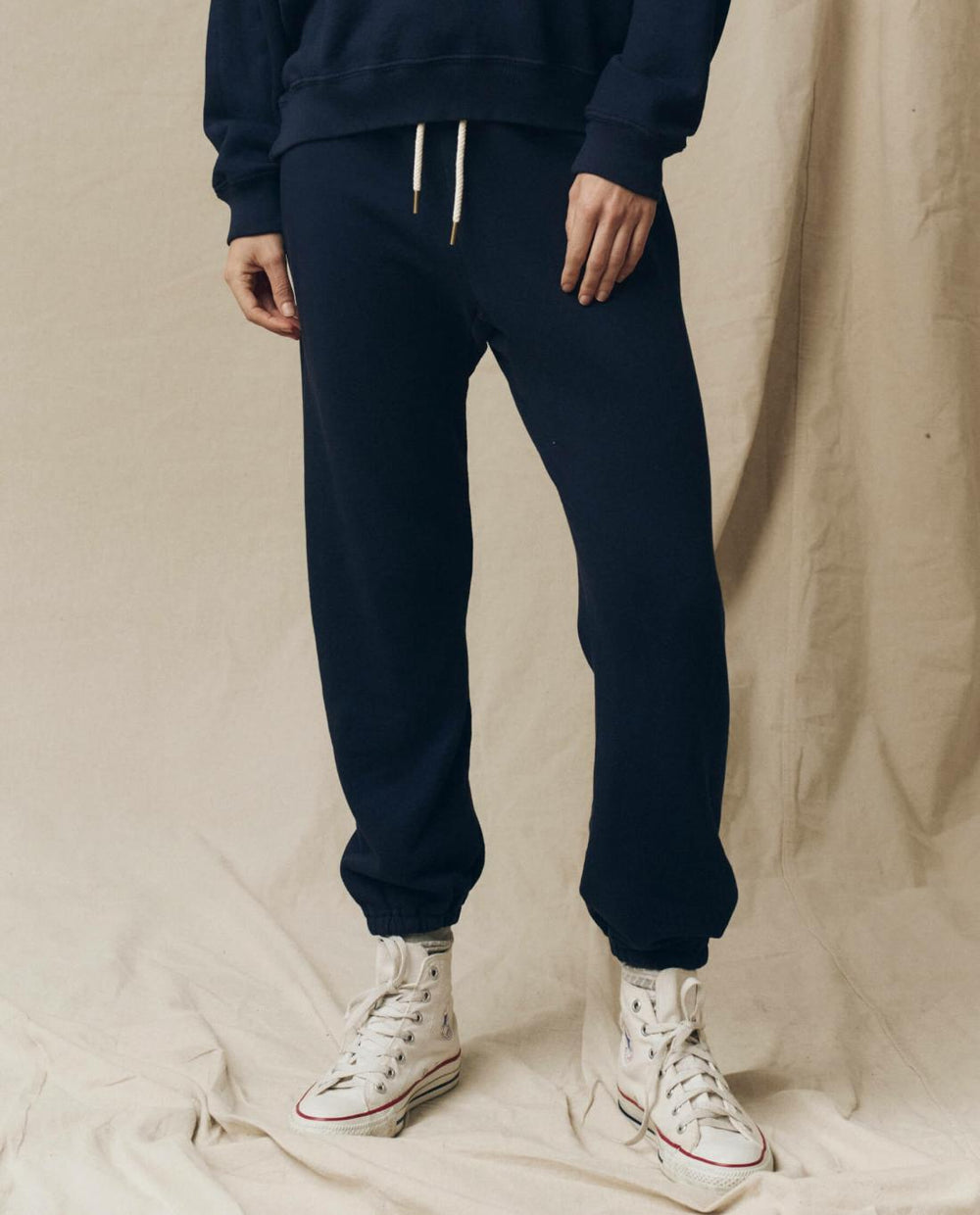 Sweatpants | Women The Great. The Stadium Sweatpant. Solid True Navy