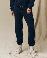 Sweatpants | Women The Great. The Stadium Sweatpant. Solid True Navy